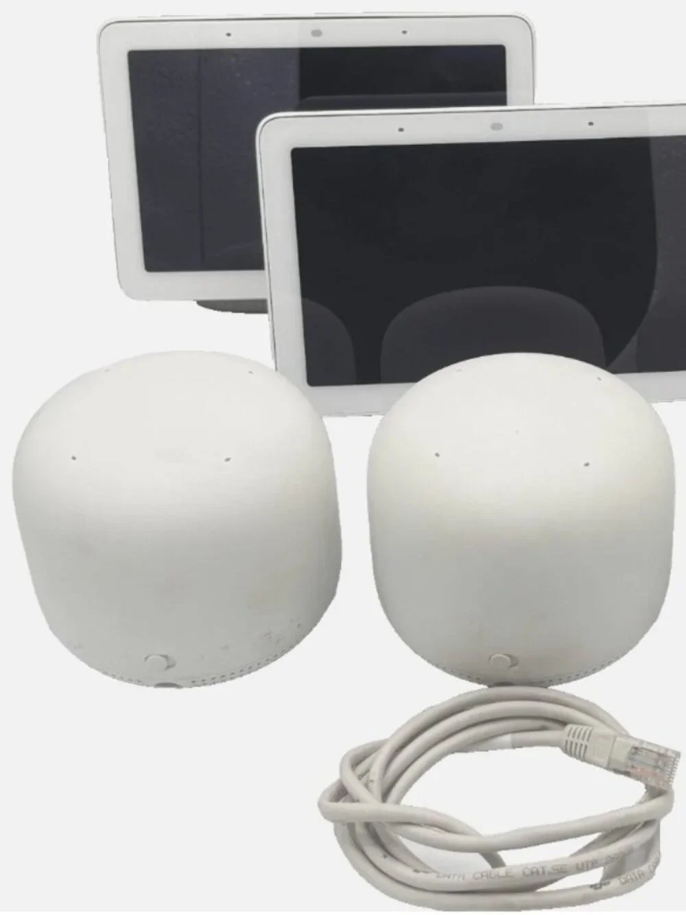 Google Nest Wifi Router and Two Point & Two Displays Working Condition